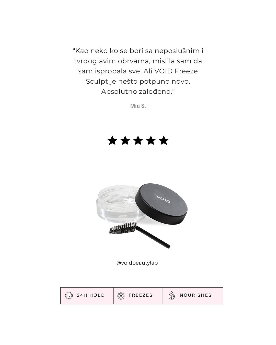 VOID BROW WAX