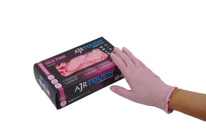 Nitrilne rukavice bez pudera - PINK