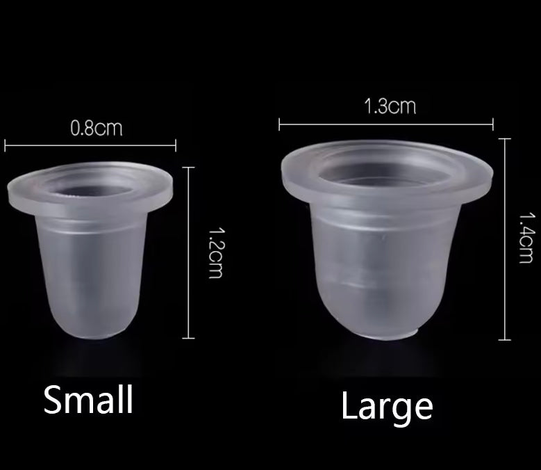 Silikonski čepići ovalni S/L